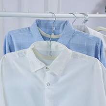 50/10/5/1件套新款短颈衣架防滑植绒衬衫衣架短颈简约节省空间衣架裙子裤子鞋子牛仔裤靴子裙子 - 彩色 - 查看 4