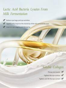 60 片胶原蛋白牛奶精华眼膜贴/咖啡因和透明质酸抗皱眼部凝胶垫，保湿紧致，改善细纹，减少眼袋和黑眼圈，适合所有皮肤类型 - 彩色 - 查看 10