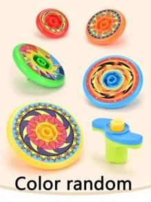 1 Set di Trottole Giocattolo, Giocattoli Giroscopici Rotanti, Giocattoli Antistress per Bambini, Forniture per Feste per Bambini, Regali di Compleanno per Ragazzi e Ragazze, Regali di Natale (Alcuni Pezzi, Colori dei Motivi degli Adesivi Casuali, La Misurazione Artigianale Può Avere Una Leggera Deviazione)