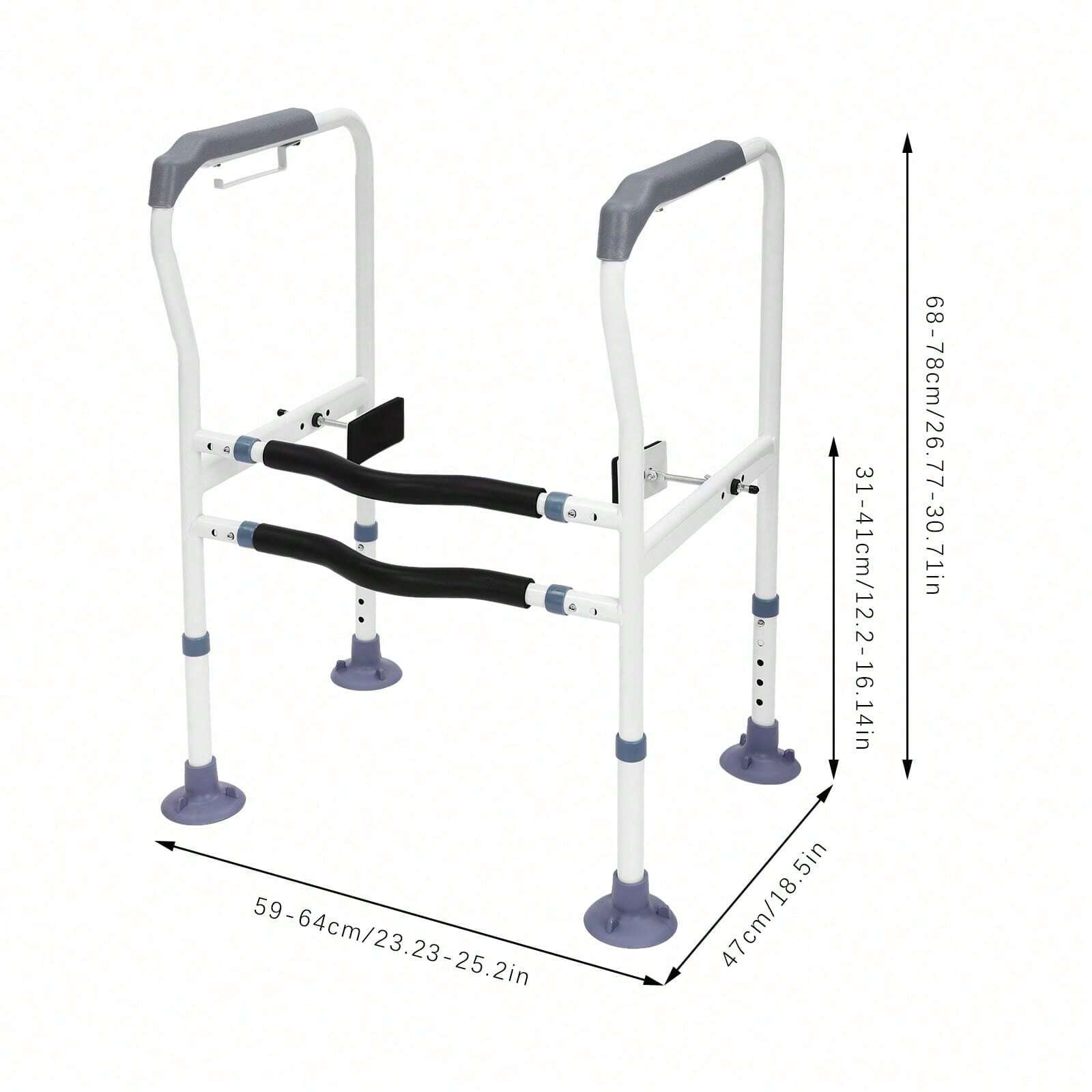 Toilet Safety Rail Bathroom Safety Frame For Elderly Grab Bar Support