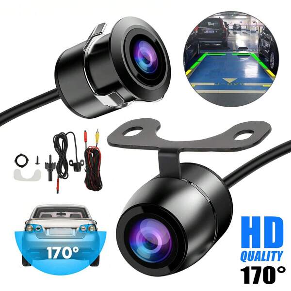 170° CMOS Car Front/Side/Rear View Reverse Backup Night Vision Parking Camera HD
