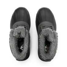 Men's Waterproof Windproof Slip Resistant Warm Winter Snow Boots - Màu xám đen - Xem 5