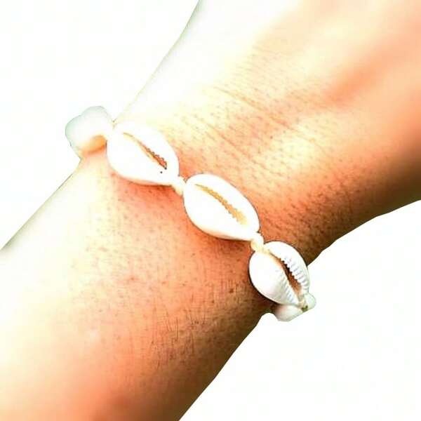Pulseiras/ Tornozeleira  Búzio Concha Cortado Do Mar Natural VERAO praia