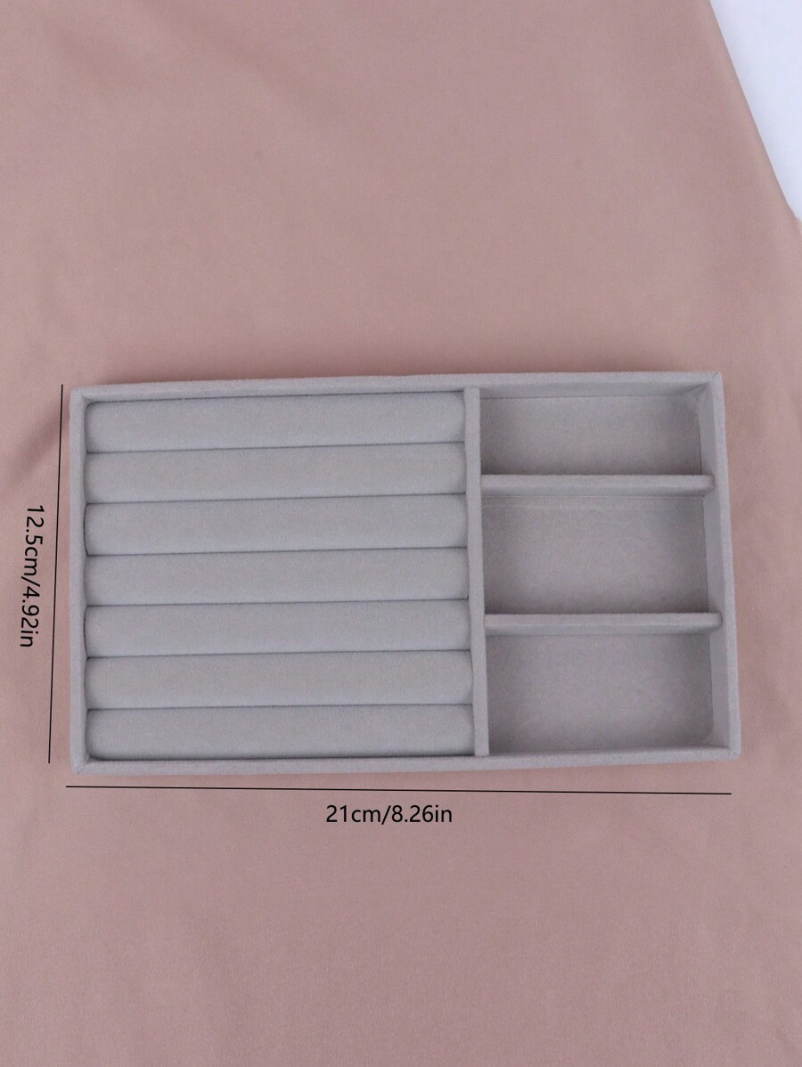 1pc Fashion Ring Box Stud Earrings Ornament Storage Box Without Lid