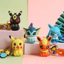 pokemon 1PC Losowy motyw w stylu boskiej bestii Urocza gra z kreskówek Mini figurka anime Ozdoby na biurko Lalka, Urocze postacie z anime Zestaw figurek, Kolekcja figurek z PVC, Prezent urodzinowy na Boże Narodzenie, dekoracja biurka domowego