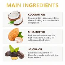 LANEMAY 腹部紧致霜 - 光滑紧致肌肤，深层滋润和滋养肌肤 - 适用于腹部、大腿和臀部的紧肤和消脂霜，男女皆宜的保湿提拉身体乳液 - 白色 - 查看 6