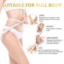 LANEMAY 腹部紧致霜 - 光滑紧致肌肤，深层滋润和滋养肌肤 - 适用于腹部、大腿和臀部的紧肤和消脂霜，男女皆宜的保湿提拉身体乳液 - 白色 - 查看 2