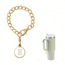 1 Packung Initialen Charm Anhänger, personalisierte Buchstaben Schmuckanhänger zur Kennzeichnung von Kaffeetassen, Anti-Verlust Dekoartikel