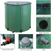 Rain Barrels To Collect Rainwater From Gutter - Rain Collection Barrel Water Barrel Rainwater Collection System Collapsible Rain Barrel - 200 Gallon-green - View 5