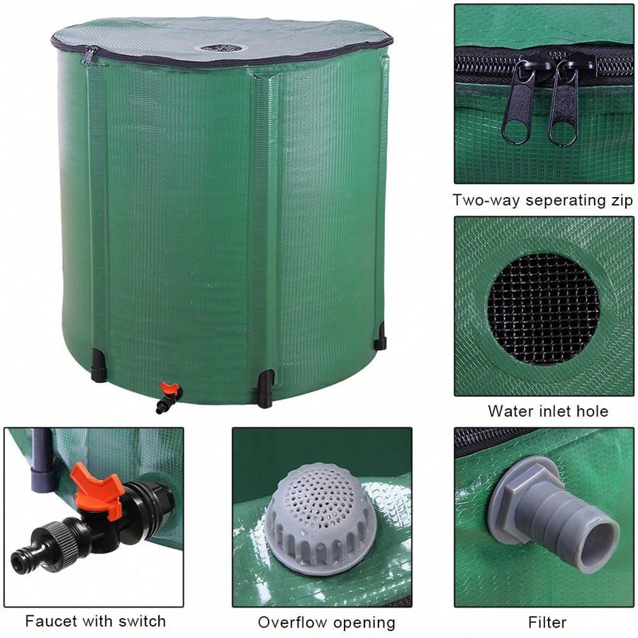 Rain Barrels To Collect Rainwater From Gutter - Rain Collection Barrel ...