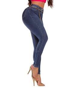 Divas Jeans Women Jeans - 藍色 - 查看 5