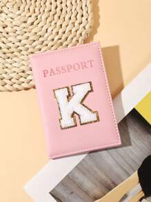 1 chiếc Ví đựng hộ chiếu Simplicity Plush Letter Passport Case da dành cho thiếu niên Ví đựng hộ chiếu chữ cái viết tắt cho bé gái Bao đựng hộ chiếu Túi đựng hộ chiếu Nhẹ khi đi du lịch, đi máy bay, trở lại trường, da PU, thời trang tối giản, dễ thương, vật dụng thiết yếu khi đi du lịch, tập luyện, cắm trại, vật dụng thiết yếu cho kỳ nghỉ, phụ kiện du lịch, du ngoạn - Hồng - Xem 6
