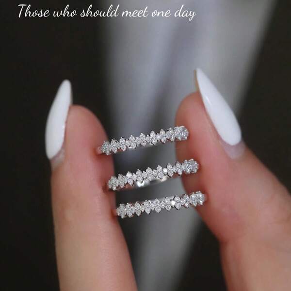 1 pieza Anillo de plata de ley S925, diseño minimalista, anillo de uso casual unisex de moda