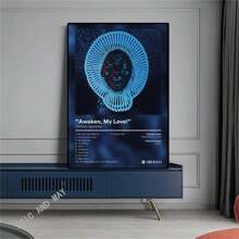 1 pezzo cartellone artistico in stile estetico con copertina di album di musica pop rap, artista rapper, hip hop, rock, decorazione da parete per la stanza, senza cornice - Multicolore - Visualizzare 11