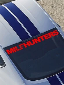 1 Miếng dán Vinyl hình dán cửa sổ kính chắn gió MILFHUNTERS - 98,5x8,8cm - Xem 3