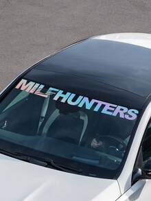 1 Miếng dán Vinyl hình dán cửa sổ kính chắn gió MILFHUNTERS - 98,5x8,8cm - Xem 2