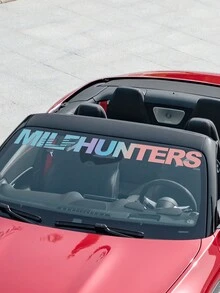 1 Miếng dán Vinyl hình dán cửa sổ kính chắn gió MILFHUNTERS - 98,5x8,8cm - Xem 5