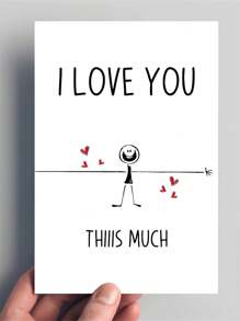 浪漫的我非常爱你贺卡 - 甜蜜的生日感谢卡，适合他/她妈妈/爸爸/奶奶/爷爷/朋友 - 带有信封、真挚的情感和精美的设计 - 彩色 - 查看 8