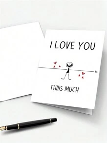 浪漫的我非常爱你贺卡 - 甜蜜的生日感谢卡，适合他/她妈妈/爸爸/奶奶/爷爷/朋友 - 带有信封、真挚的情感和精美的设计 - 彩色 - 查看 7