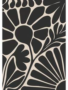 1pc Mid Century Neutral Beige Black Abstract Plant Botanical Flower Poster In Canvas Tranh Tường Hình Ảnh Cho Phòng Trang Trí Nội Thất Không Có Khung - Nhiều màu - Xem 21