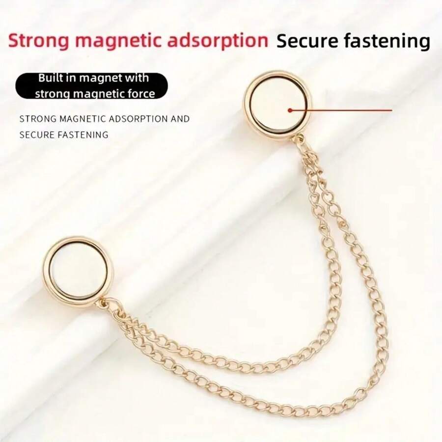 4 Peças de Presilhas Magnéticas Resistentes para Mulheres Porta