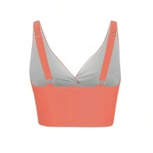 New Design Front Twist Bikini Top Summer - Dusty Pink - View 5