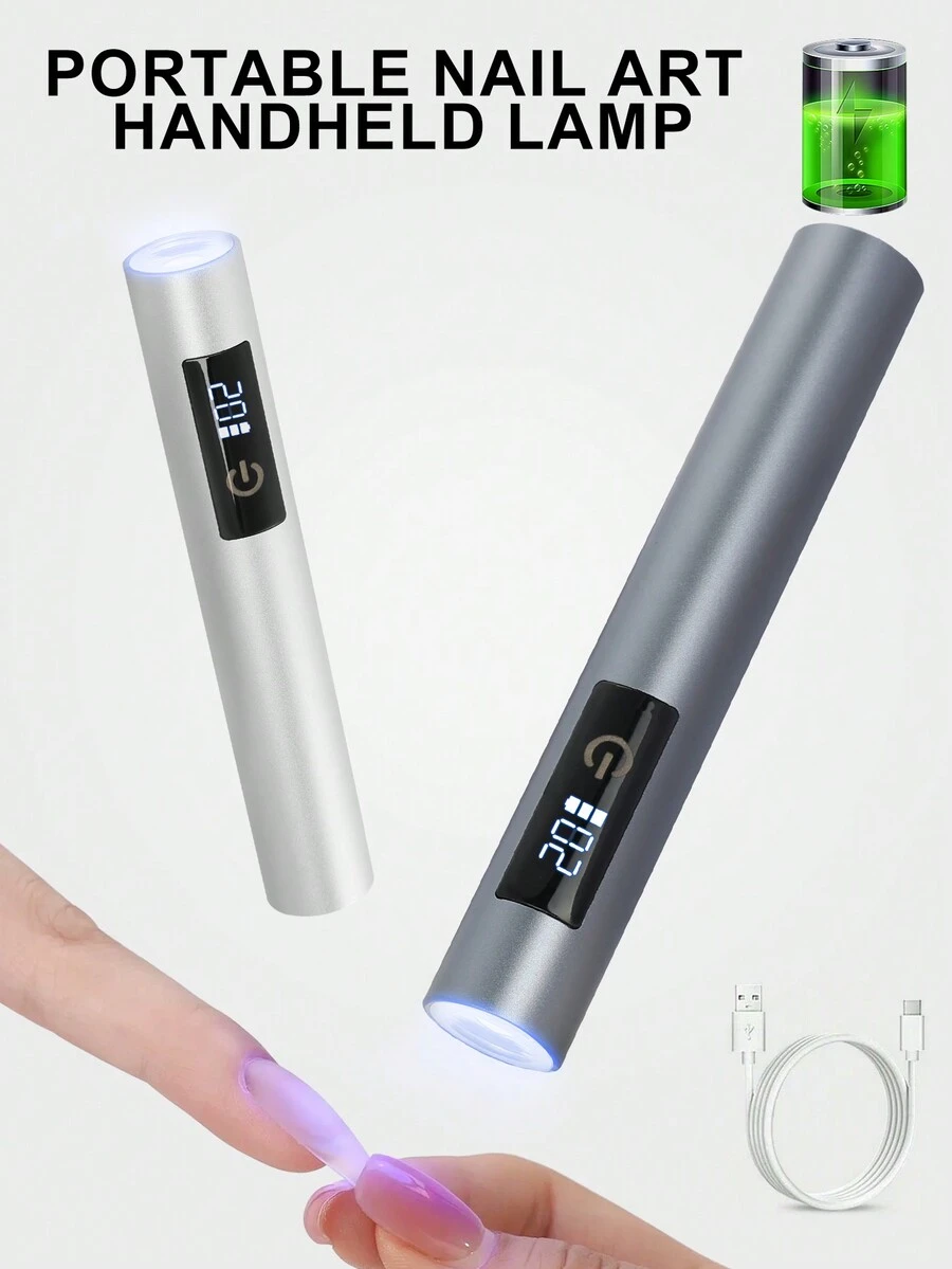 1 件 USB 可充电手持式美甲灯、UV 美甲灯、感恩节便携式沙龙速干 USB 美甲烘干机、用于固化所有指甲凝胶的 UV LED 美甲灯、家用可充电美甲工具、凝胶指甲固化灯、凝胶指甲 LED 灯、便携式迷你美甲烘干机、凝胶抛光 UV 美甲灯、家庭 DIY 美甲美甲工具、送给女孩的最佳礼物 - 彩色 - 查看 1