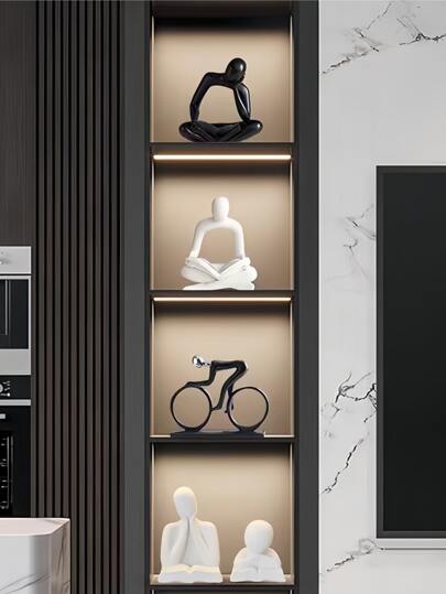 1pc Creative Luxury Niche Sense Abstract Art Ornaments Living Room Office Study Desk Decoration Sitting Posture Best Gifts Birthday Graduation