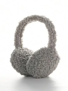 1pc Women Solid Color Fluffy Foldable All-Match Ear Muffs, Versatile And Warm - Multicolor - View 7