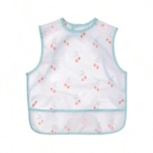 1 pieza Babero sin mangas impermeable y lavable para bebé/niño pequeño