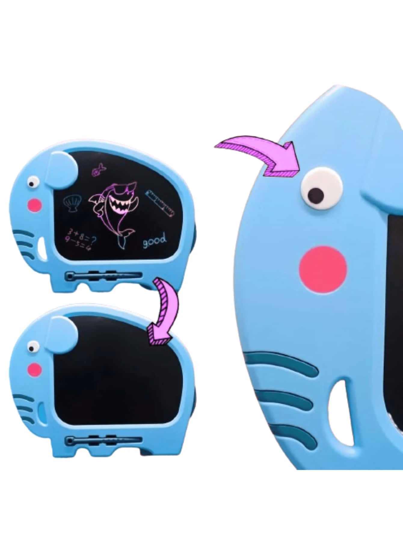 Magic Whiteboard Tablet Educational Writing Drawing Colorful Elephant