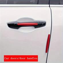 4pcs New Car Bumper Corner Guard Protector Decorative Trim, Universal For Front And Rear Bumpers