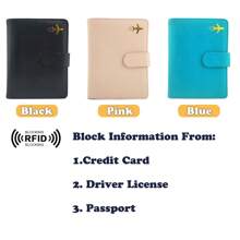 [Personalizado] Porta pasaporte personalizado con nombre, se puede dar como regalo de Navidad a la familia, porta pasaporte actualizado con ranuras para tarjetas, cartera de viaje RFID para hombres/mujeres/familia y negocios, de moda, compacta, conveniente, fácil de transportar, esencial para viajar