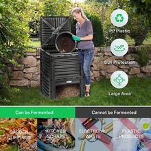 VIVOSUN Compost Bin 80Gal/300L Outdoor Composter Large Capacity Fertile Soil - 1 - View 6
