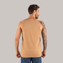 Paris Tires T-Shirt Cotton Tank Top Printed Comfortable Workout - 米色 - 查看 5