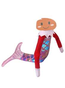1pc Exquisite Christmas Doll Clothes For Mermaid Doll, Colorful Dress With Fine Sparkling Sequins, Suitable For Christmas Decoration Or Display,Christmas - Multicolor - View 2