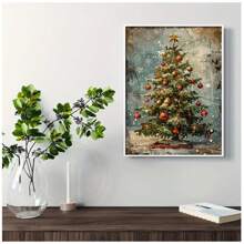 1 tấm áp phích chỉ bằng vải canvas | Nghệ thuật treo tường cây thông Noel cổ điển, Hoàn hảo cho trang trí trong nhà/ngoài trời, Nghệ thuật treo tường bằng vải canvas Giáng sinh, Trang trí phòng thẩm mỹ, Ý tưởng quà tặng hoàn hảo Nghệ thuật trang trí bằng vải canvas, Áp phích mùa đông cho trang trí nhà, quán bar, quán cà phê không có khung - Nhiều màu - Xem 8