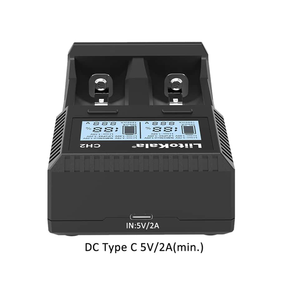 LiitoKala Liitokala LiiCH2 Smart Charger, Compatible With 1.2V NiMH