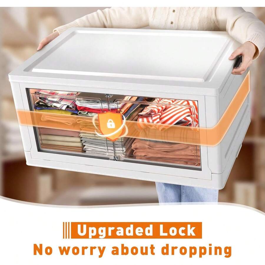 52 GAL Storage Bins With Lids Stackable Storage Bins With Wheels