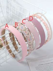 1pc/6pcs Set Elegant Fashion Plaid Pattern Headband, Versatile Hair Accessories For Women & Women Suitable For Outdoor, School, Party, Formal Attire, Gift For Friends,Hairband,Hair Hoop Headbands Head Accessories - Multicolor - View 3