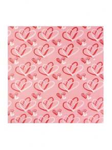 25pcs Sandwich Bread Hamburger Packaging Oil-Proof Tray Valentine Day Oil-Absorbing Paper Dessert Baking Paper Plate Pad Paper (Pink Heart Style) - Multicolor - View 11