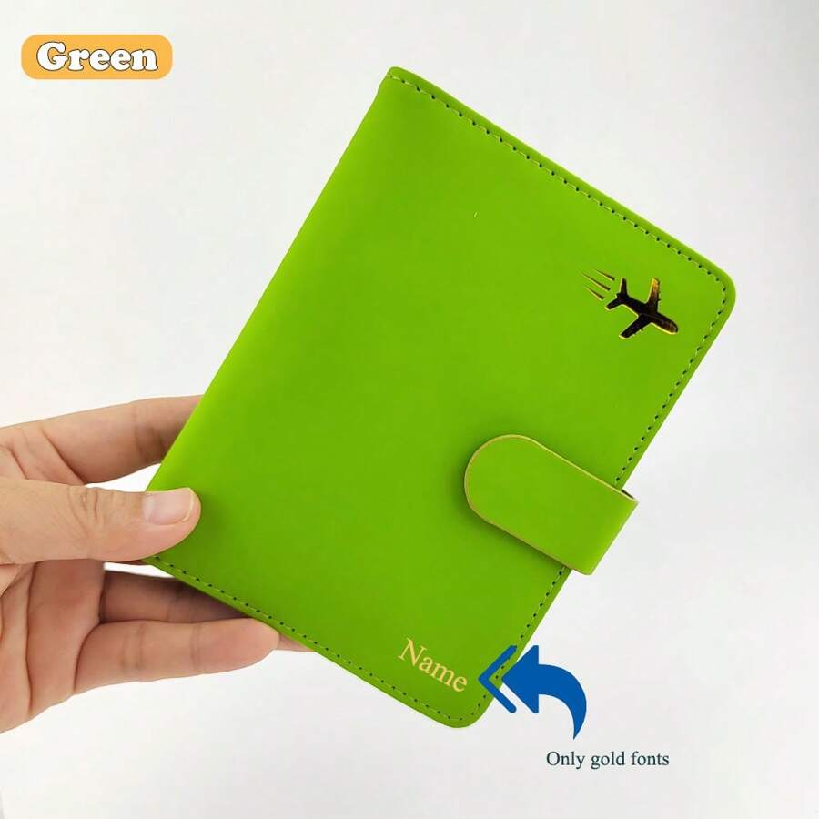 [Personalizado] Porta pasaporte personalizado con nombre, se puede dar como regalo de Navidad a la familia, porta pasaporte actualizado con ranuras para tarjetas, cartera de viaje RFID para hombres/mujeres/familia y negocios, de moda, compacta, conveniente, fácil de transportar, esencial para viajar