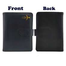 [Personalizado] Porta pasaporte personalizado con nombre, se puede dar como regalo de Navidad a la familia, porta pasaporte actualizado con ranuras para tarjetas, cartera de viaje RFID para hombres/mujeres/familia y negocios, de moda, compacta, conveniente, fácil de transportar, esencial para viajar