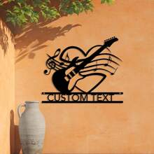 Personalized Drummer Name Metal Wall Drummer Sign, Music Studio Sign, Drum Wall Decor, Birthday Gifts, Gift For Son, Personalized Electric Guitar Metal Sign,Personalized Music Studio Metal Wall Art Graduation,Festive Calendar - Black - View 5