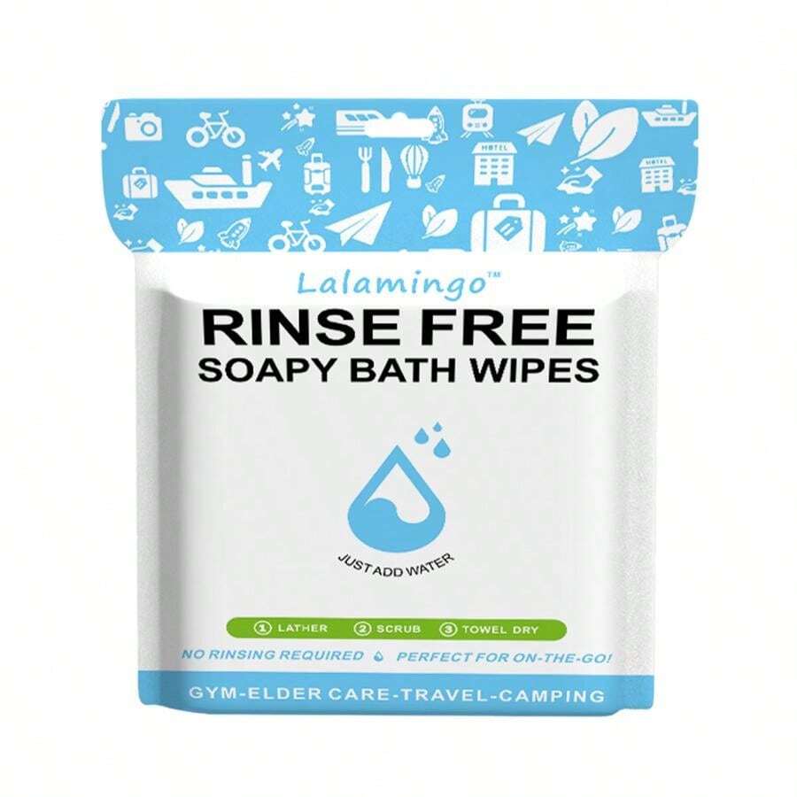 Disposable No Rinse Bathing Wipes For Senstive Skin - 25 Pack - All-In