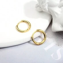 18K GOLD PLATED SMOOTH RING - 金色 - 查看 4