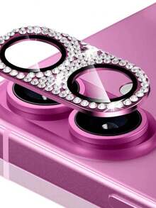 Diamond Shiny Crystal Camera Glass Lens For IPhone 16/16 Plus/16 Pro/16 Pro Max - Màu xanh lam - Xem 7