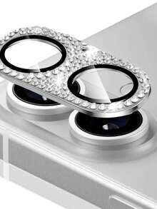 Diamond Shiny Crystal Camera Glass Lens For IPhone 16/16 Plus/16 Pro/16 Pro Max - Màu xanh lam - Xem 4