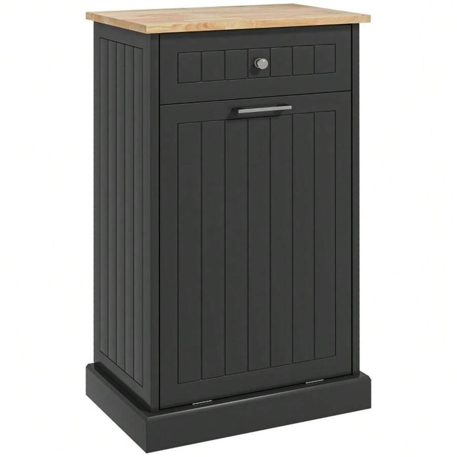Kitchen Tilt Out Trash Bin Free Standing Recycling