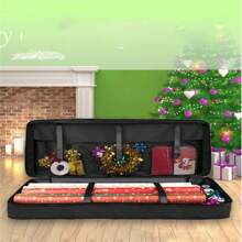 1pc Gift Storage Bag, Christmas Wrapping Paper Storage Bag With Christmas Accessories, Useful Pocket Can Hold 24 Rolls, Bottom Can Store Holiday Decorations, Large Capacity Storage Box, For Mother's Day, Bridesmaid Gifts, Graduation Gifts, Birthday Gifts, Wedding Gifts, Birthday, Bride, Wedding